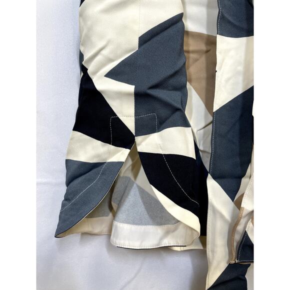 LAFAYETTE 148 NEW YORK Jubilee Bold Triangles Knit Dress White Size S $648 - Picture 7 of 12